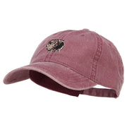 Pomeranian Embroidered Washed Cotton Twill Cap