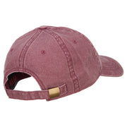 Pomeranian Embroidered Washed Cotton Twill Cap