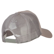 US Submarine Logo Embroidered Solid Cotton Mesh Pro Cap