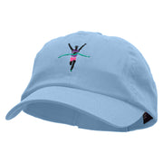 Finish Line Embroidered Low Profile Dyed Cotton Twill Cap - Sky-Blue OSFM