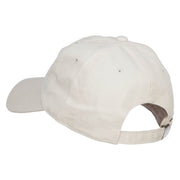 Snowflake Embroidered Unstructured Washed Cap