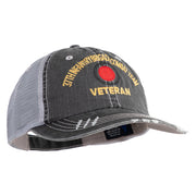 U.S. Army 37th Infantry Brigade Combat Team Embroidered Low Profile Special Cotton Mesh Cap - Black OSFM