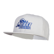 Wake Boarding Embroidered Flat Bill Cap