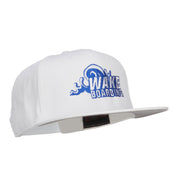 Wake Boarding Embroidered Flat Bill Cap