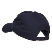 Snowflake Embroidered Unstructured Washed Cap