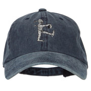 Walking Mummy Embroidered Unstructured Cotton Cap