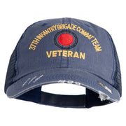 U.S. Army 37th Infantry Brigade Combat Team Embroidered Low Profile Special Cotton Mesh Cap - Navy OSFM