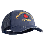 U.S. Army 37th Infantry Brigade Combat Team Embroidered Low Profile Special Cotton Mesh Cap - Navy OSFM