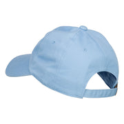 Snowflake Embroidered Unstructured Washed Cap