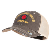 U.S. Army 37th Infantry Brigade Combat Team Embroidered Low Profile Special Cotton Mesh Cap - Brown-Khaki OSFM