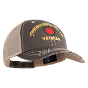 U.S. Army 37th Infantry Brigade Combat Team Embroidered Low Profile Special Cotton Mesh Cap - Brown-Khaki OSFM