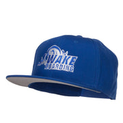 Wake Boarding Embroidered Flat Bill Cap