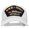 WWII Korea Veteran Fan Shape Patched Cotton Mesh Cap