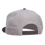 Grey American Flag Patched Two Tone Snapback