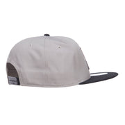 Grey American Flag Patched Two Tone Snapback