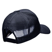 WWII Korea Veteran Fan Shape Patched Cotton Mesh Cap