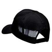 WWII Korea Veteran Fan Shape Patched Cotton Mesh Cap