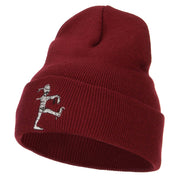 Walking Mummy Embroidered Long Beanie