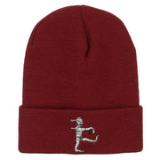 Walking Mummy Embroidered Long Beanie