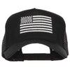 USA White Line Flag Embroidered Mesh Cap