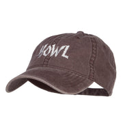 Howl Embroidered Washed Cap