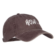 Howl Embroidered Washed Cap