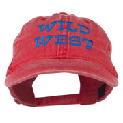 Wild West Embroidered Washed Cap