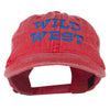 Wild West Embroidered Washed Cap