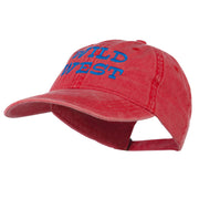 Wild West Embroidered Washed Cap