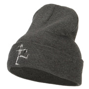 Walking Mummy Embroidered Long Beanie