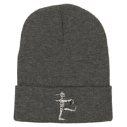 Walking Mummy Embroidered Long Beanie