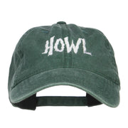 Howl Embroidered Washed Cap