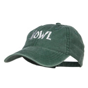 Howl Embroidered Washed Cap