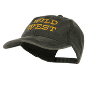 Wild West Embroidered Washed Cap