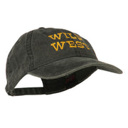 Wild West Embroidered Washed Cap