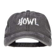 Howl Embroidered Washed Cap