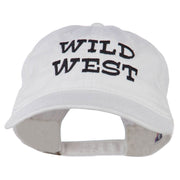 Wild West Embroidered Washed Cap