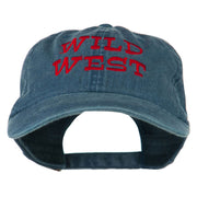 Wild West Embroidered Washed Cap