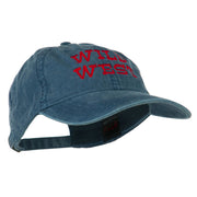 Wild West Embroidered Washed Cap