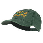 Wild West Embroidered Washed Cap