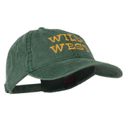 Wild West Embroidered Washed Cap