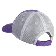Waluigi Patched Washed Pigment Dyed Twill Trucker Cap - Purple-White OSFM