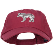 Wolf Wild Animal Patched Low Profile Cotton Cap