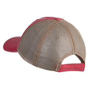 Waluigi Patched Washed Pigment Dyed Twill Trucker Cap - Red Tan OSFM