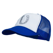 Western Horseshoe Embroidered Foam Mesh Back Cap