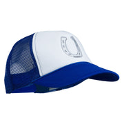 Western Horseshoe Embroidered Foam Mesh Back Cap