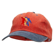 3 Bowlers Embroidered Pigment Dyed Wash Cap