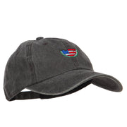 Watermelon USA Flag Embroidered Unstructured Cap