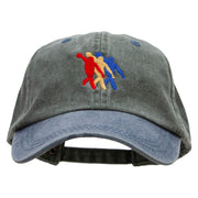 3 Bowlers Embroidered Pigment Dyed Wash Cap