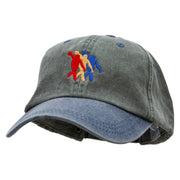 3 Bowlers Embroidered Pigment Dyed Wash Cap